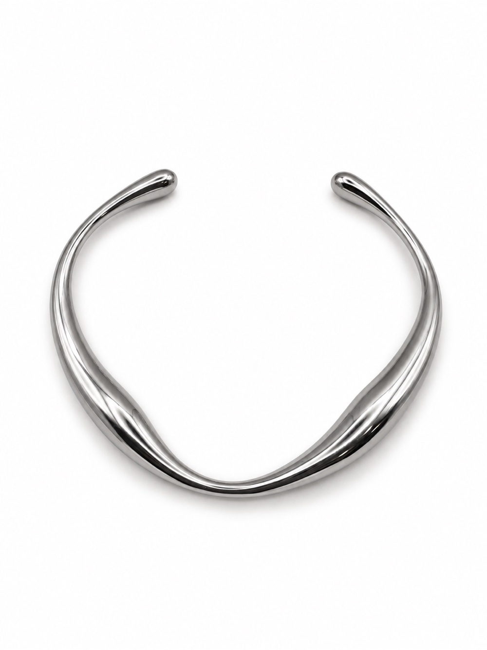 Freeform Silver Cuff Bracelet